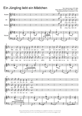 Ein Jüngling liebt ein Mädchen