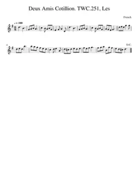 Deux Amis Cotillion. TWC.251 Les