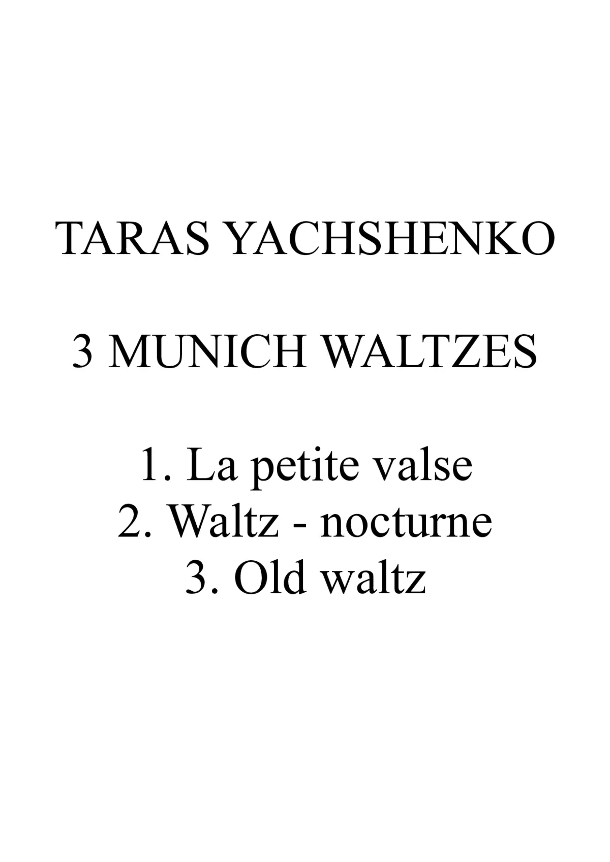 3 Munich Waltzes - Page 1