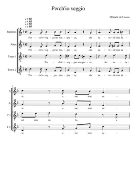 Perch'io veggio et mi spiace