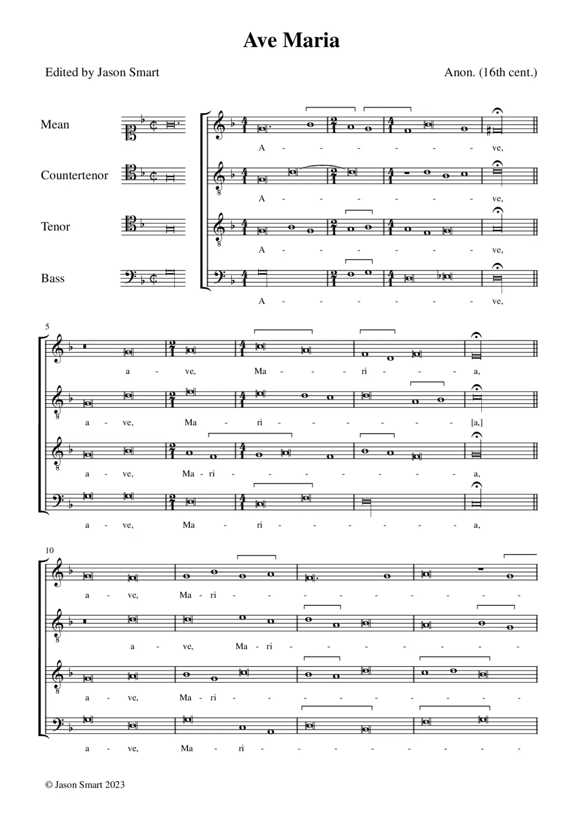 Ave Maria (Gyffard) - Page 1