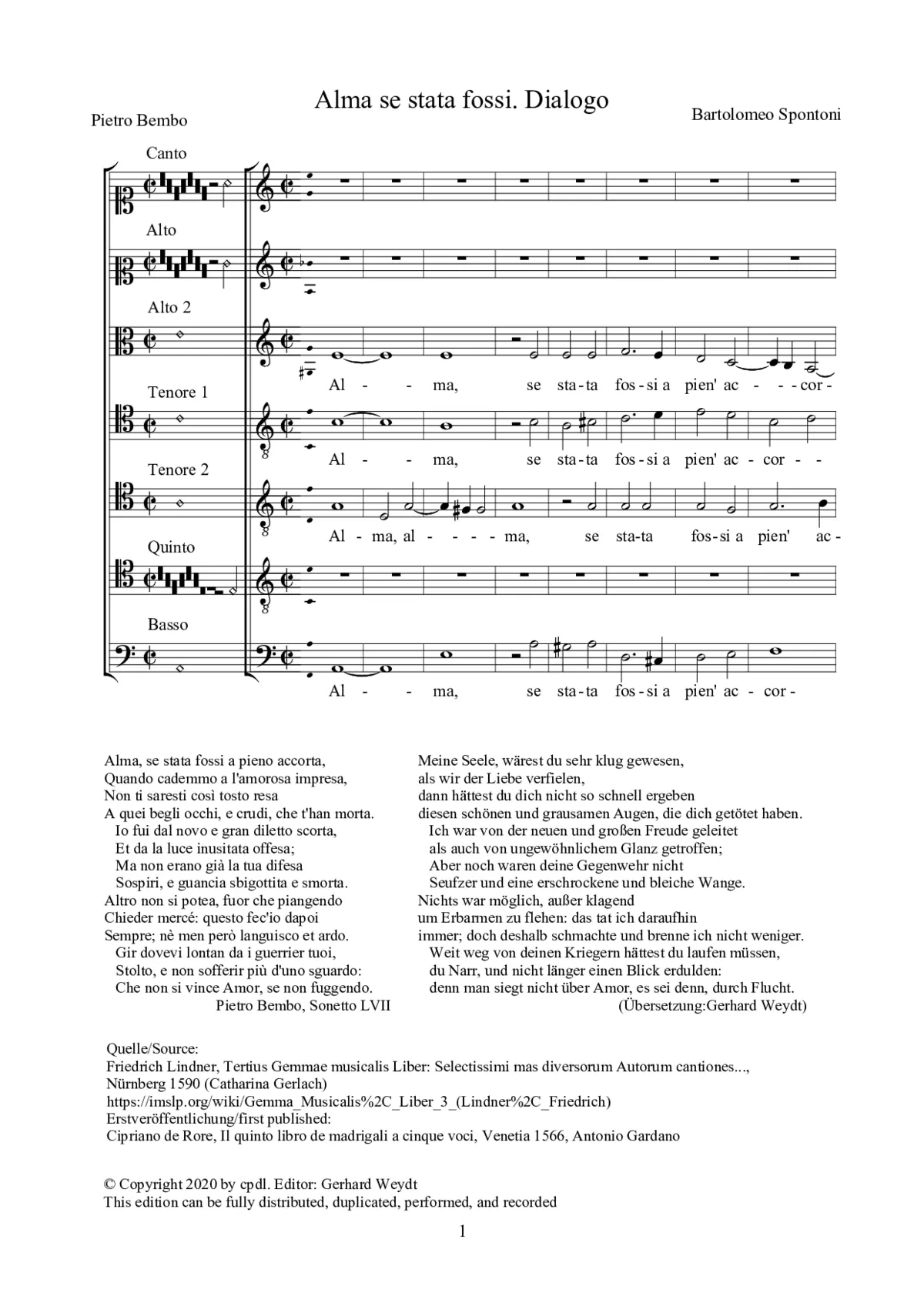 Alma se stata fossi - Page 1