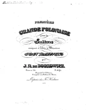 Première grande polonaise pour la guitare