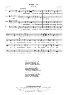 Wie ists so Fein, lieblich und schön, SWV 238