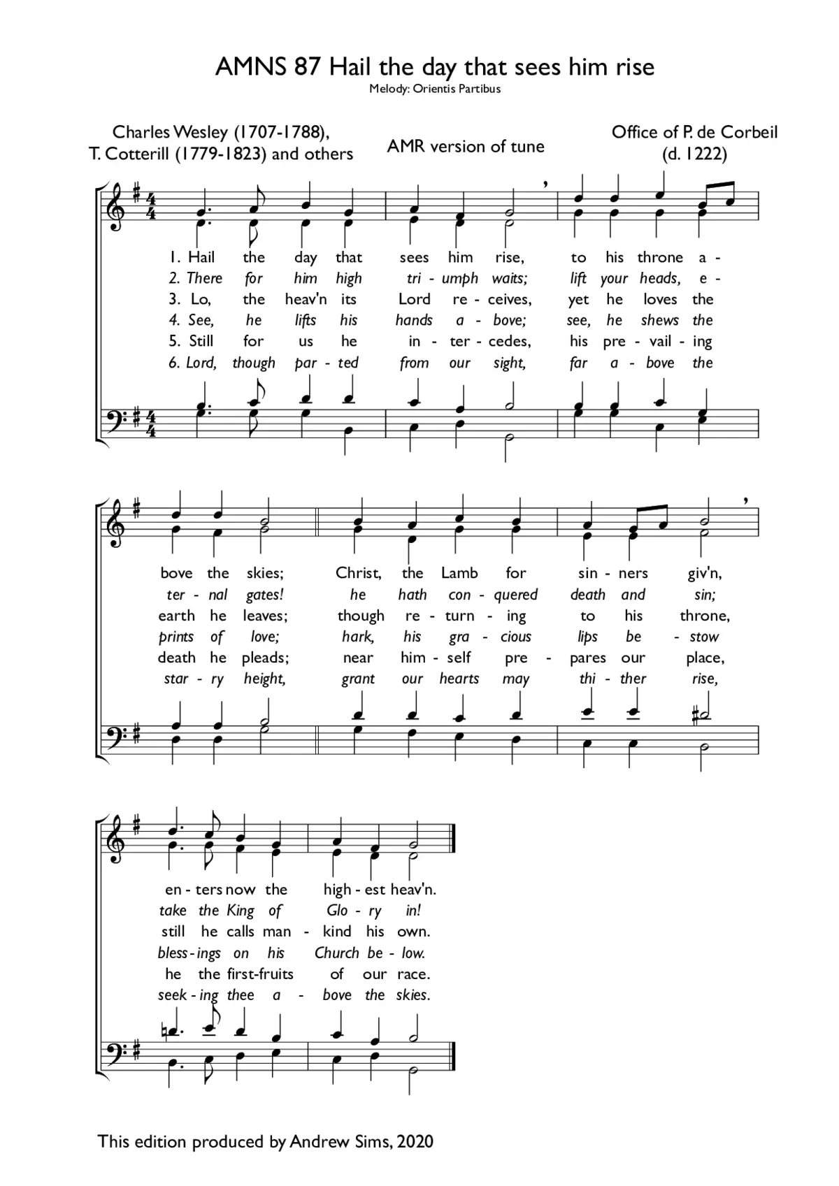 Hail the day that sees him rise II - Page 1