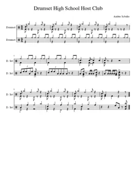 Drumset High School Host Club