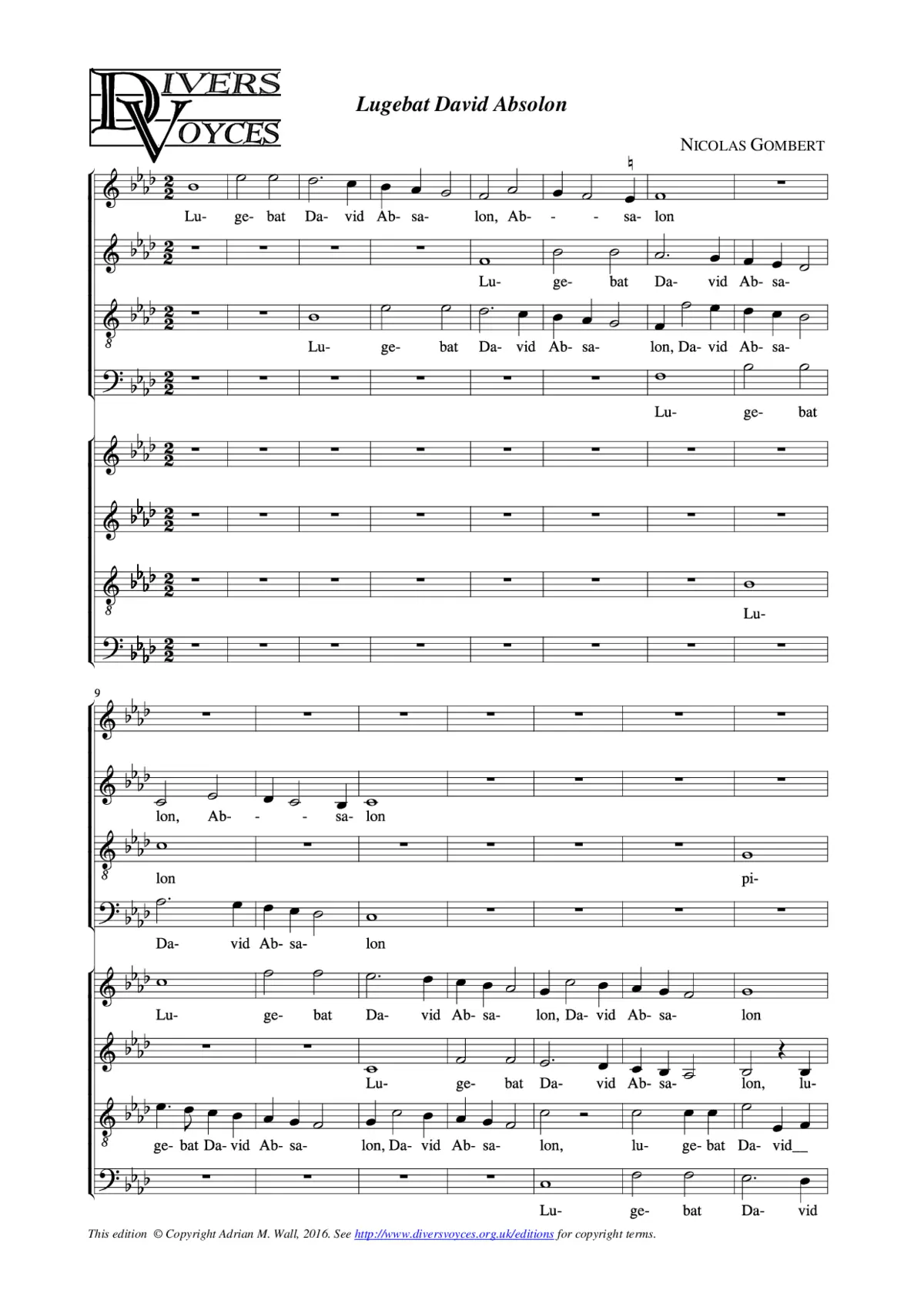 Lugebat David Absalon - Page 1