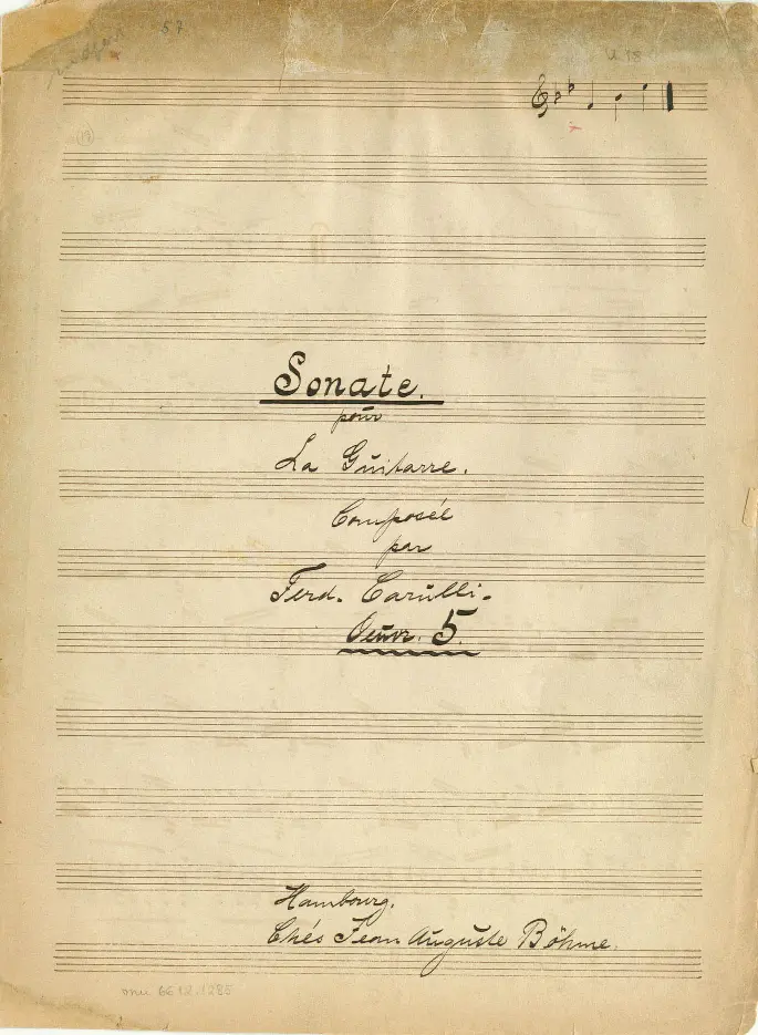 Sonate pour La Guitarre - Page 1