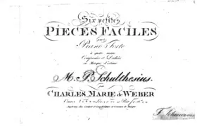 6 Petites pièces faciles pour piano à 4 mains