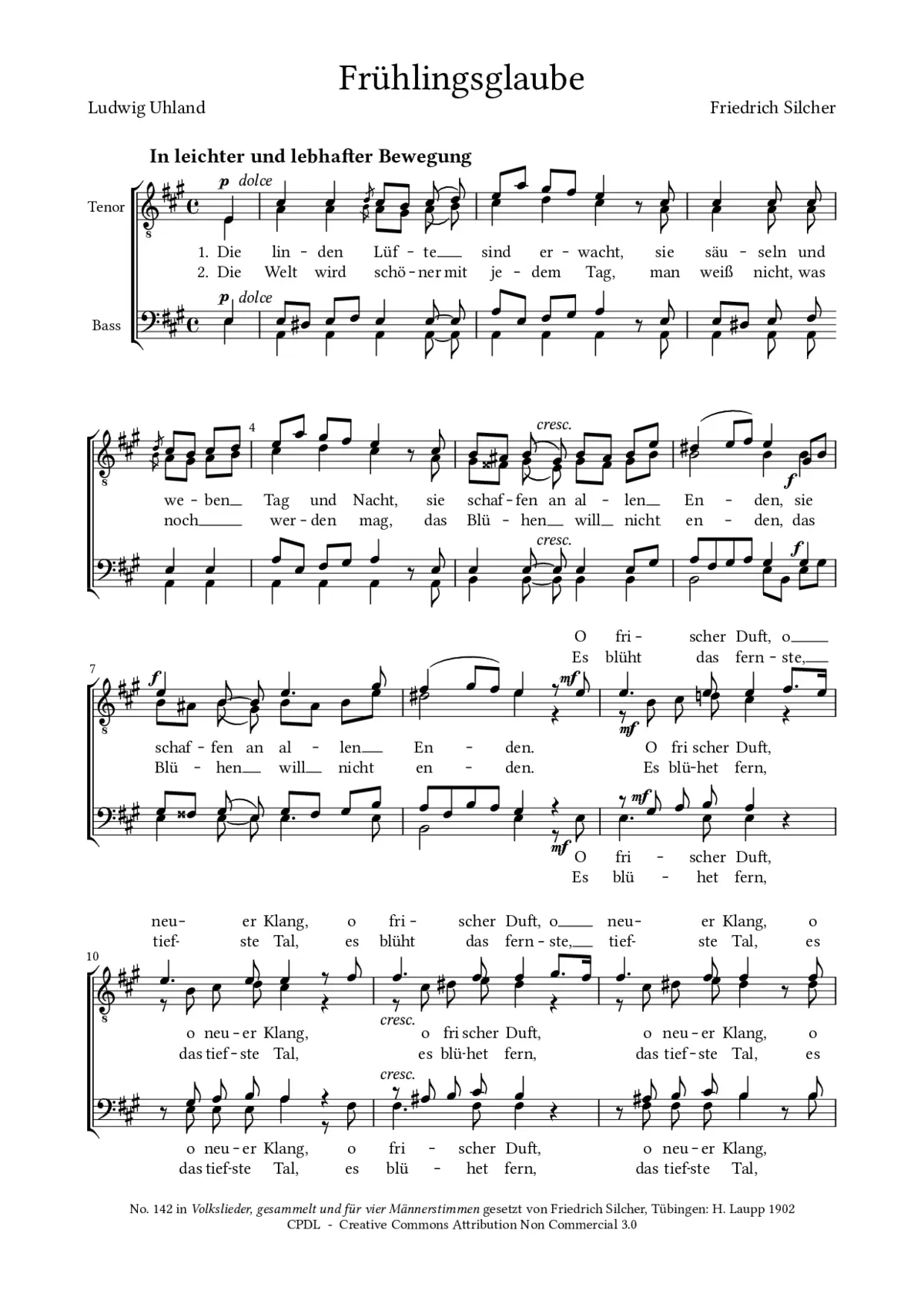 Frühlingsglaube - Page 1