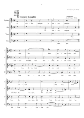 Ye restless thoughts