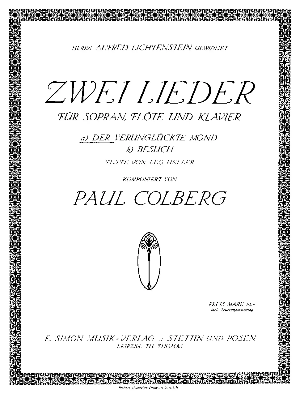 2 Lieder - Page 1