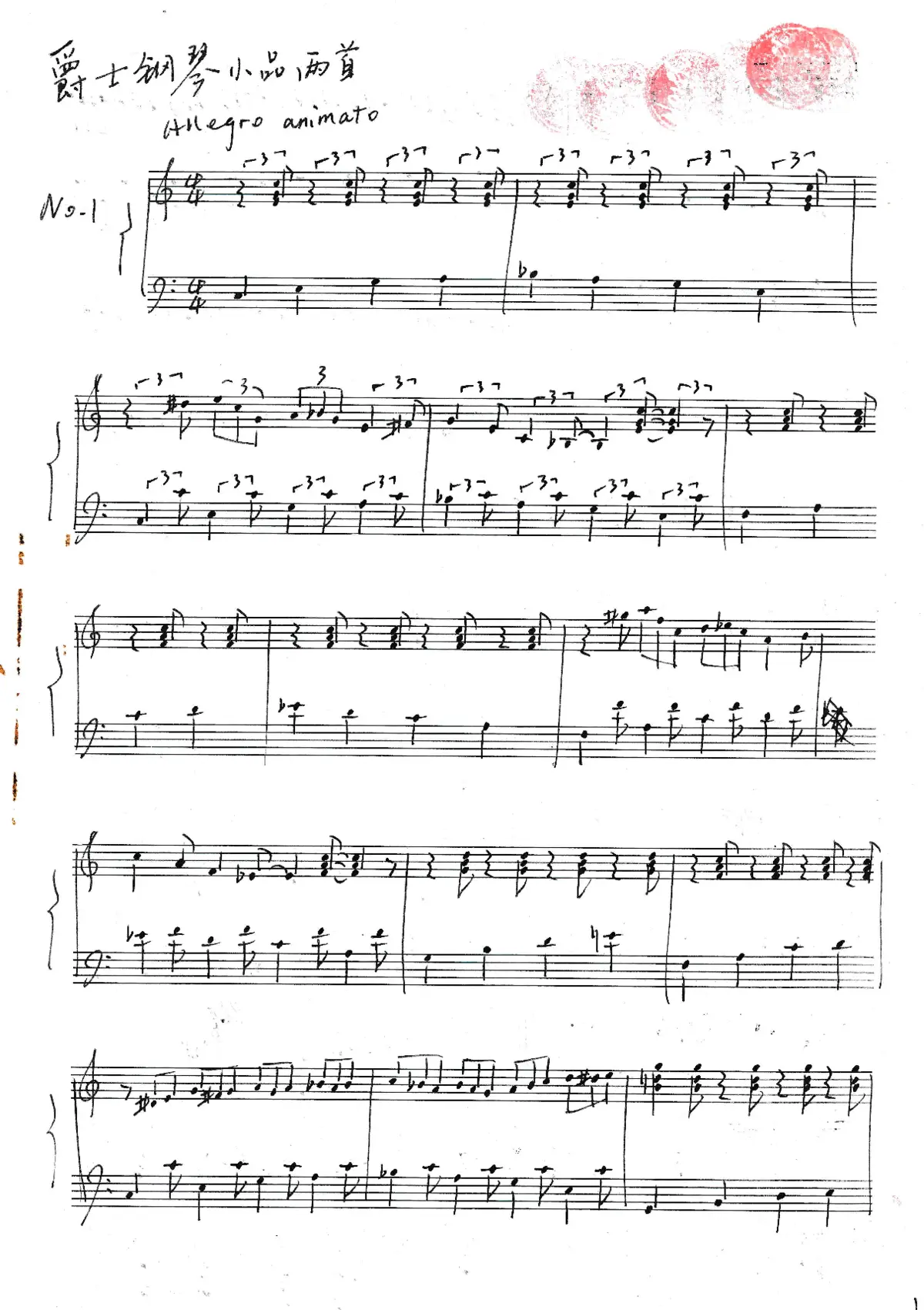 2 Jazz Sketches - Page 1