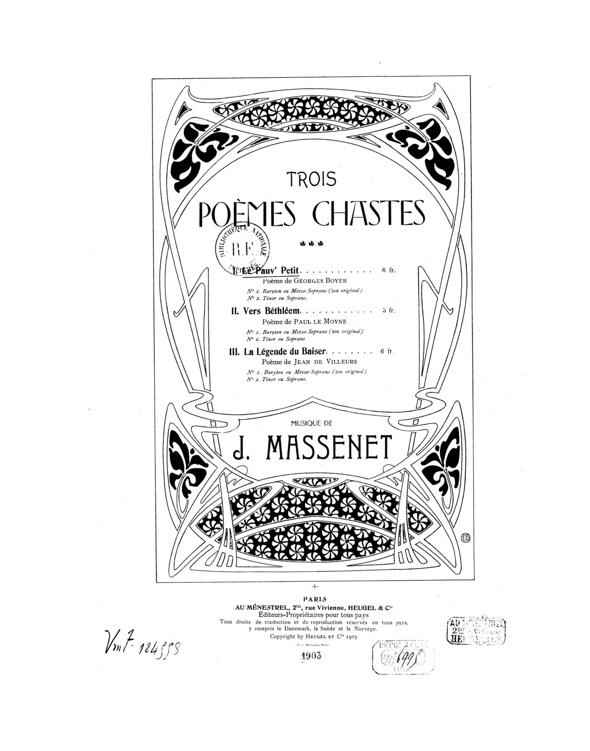 Trois poèmes chastes - Page 1