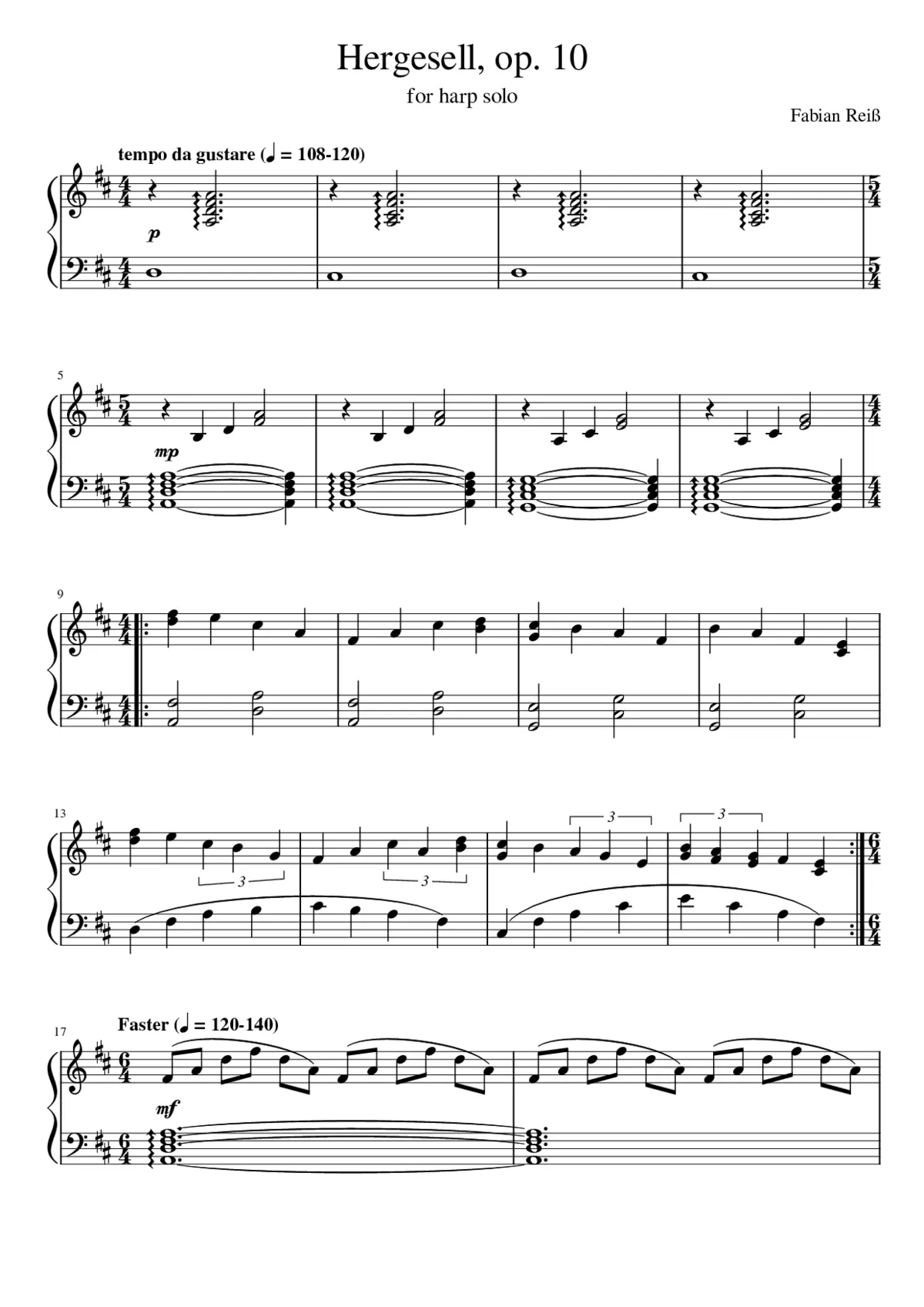 Hergesell op. 10 - Page 1