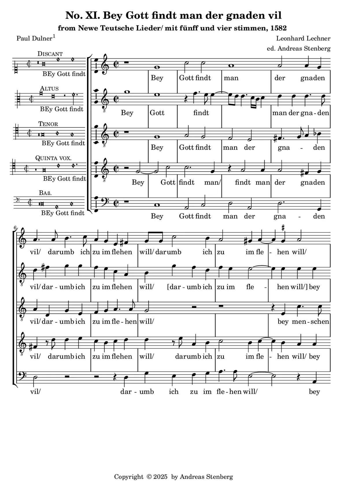 Bey Gott findt man der Gnaden vil - Page 1
