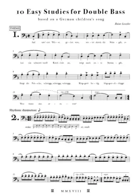 10 Easy Studies for Double Bass