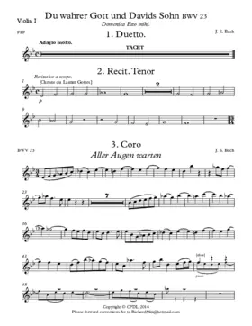 Du wahrer Gott und Davids Sohn, BWV 23