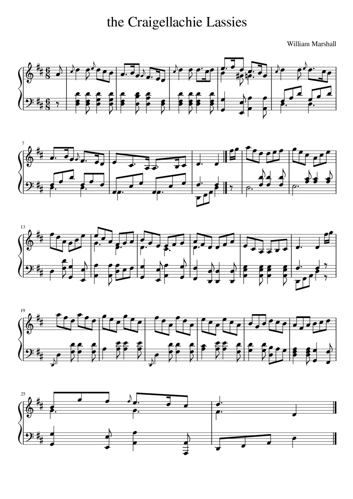 the Craigellachie Lassies - Page 1