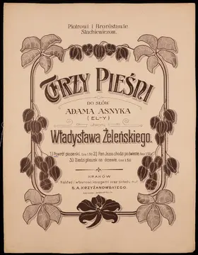 Trzy pieśni do słów Adama Asnyka