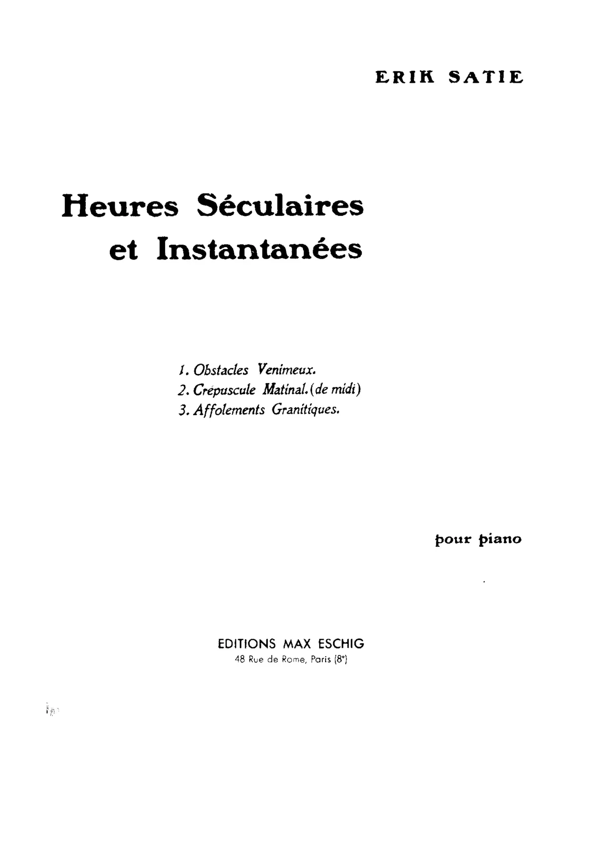 Heures séculaires et instantanées - Page 1