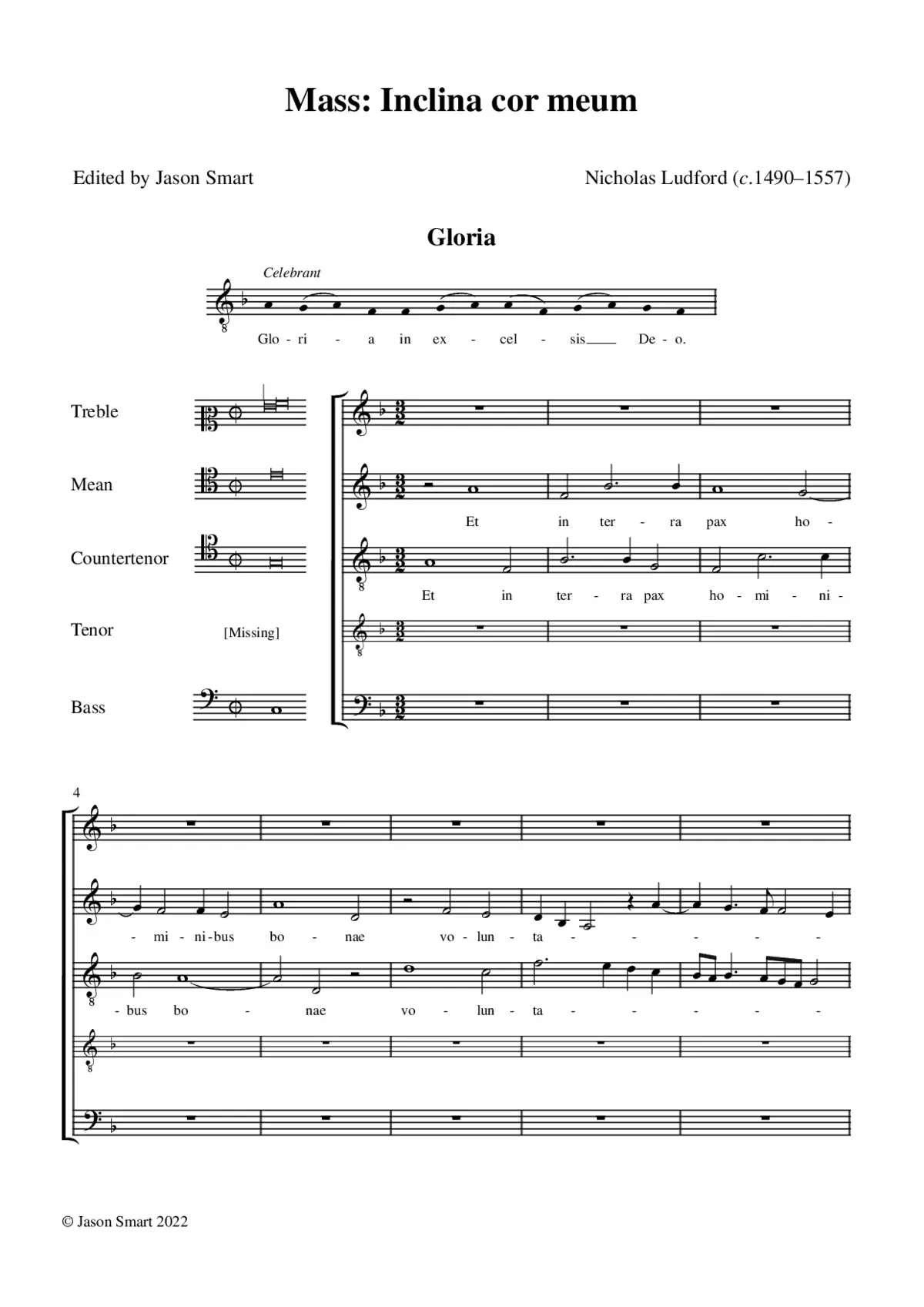 Mass: Inclina cor meum - Page 1