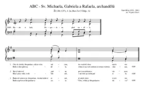 ABC - Sv. Michaela, Gabriela a Rafaela, archandělů