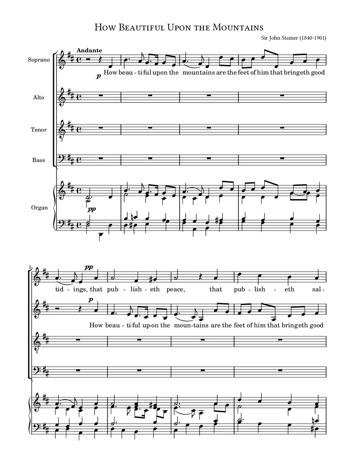 How beautiful upon the mountains - Page 1