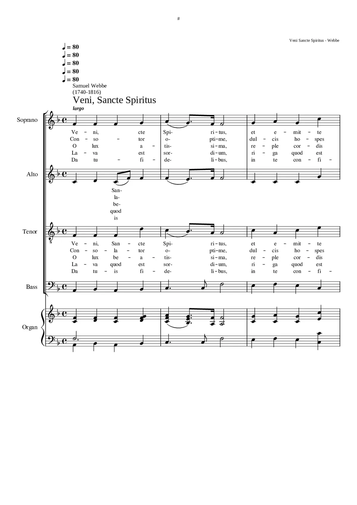 Veni Sancte Spiritus - Page 1