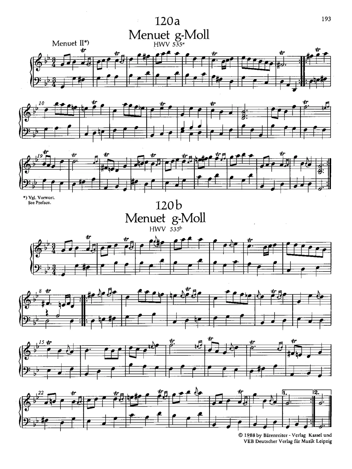 Minuet in G minor - Page 1