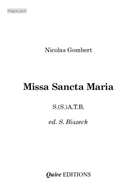 Missa Sancta Maria succurre
