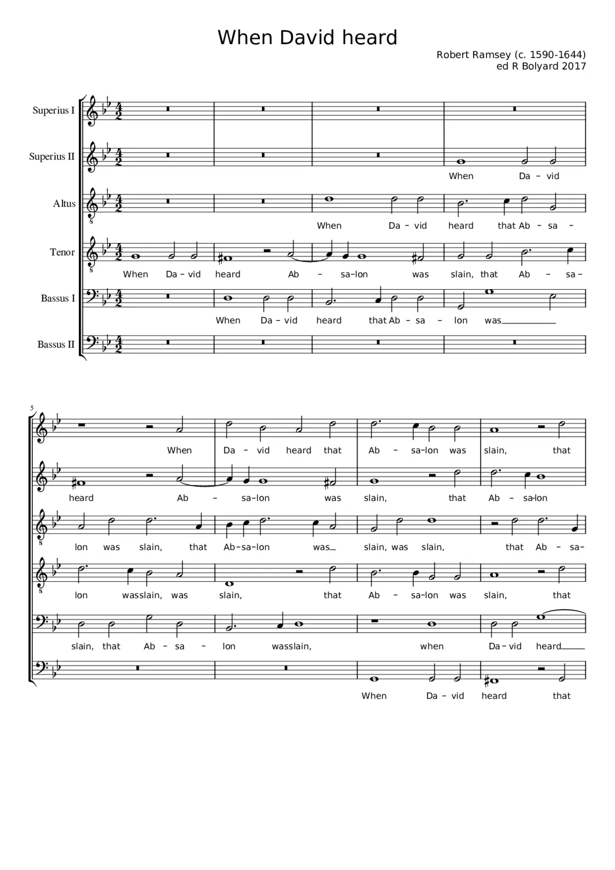 When David heard - Page 1
