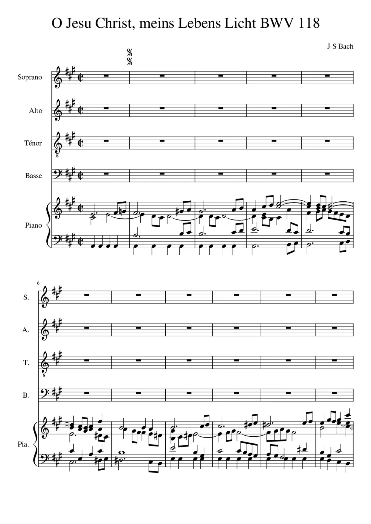 Minuet in B-flat-major BWV Anh.118 - Page 1