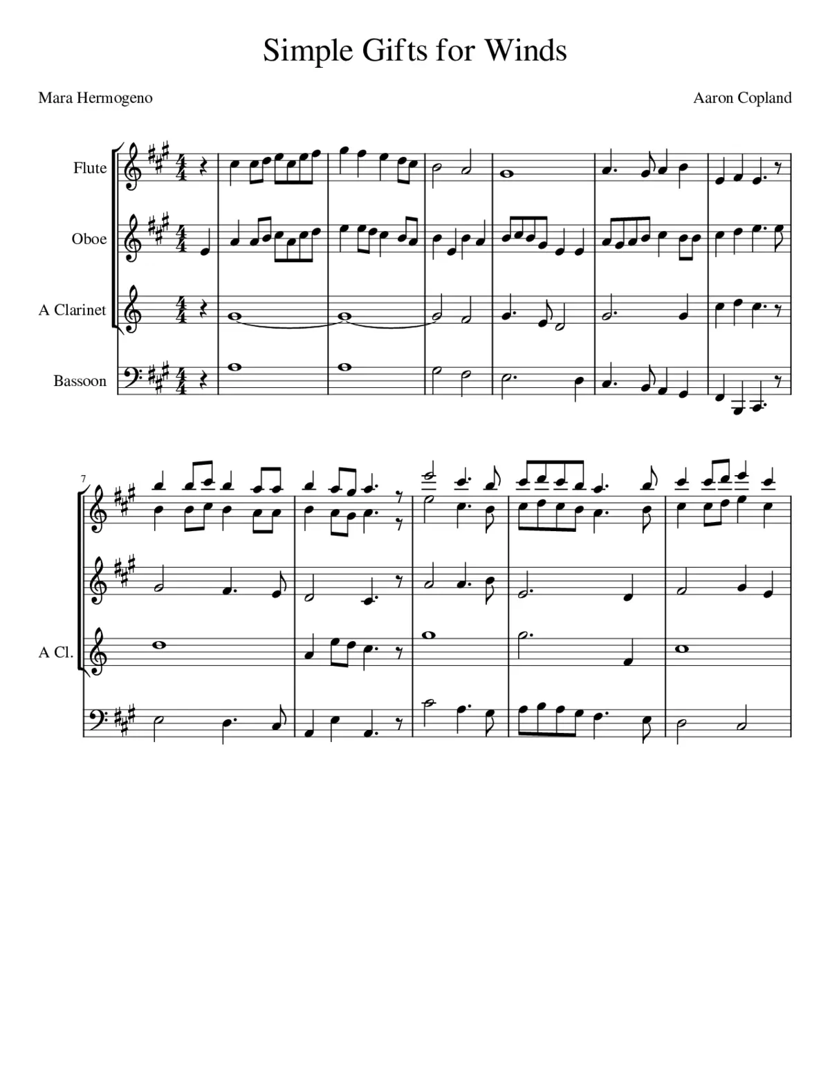 Simple Gifts - Page 1