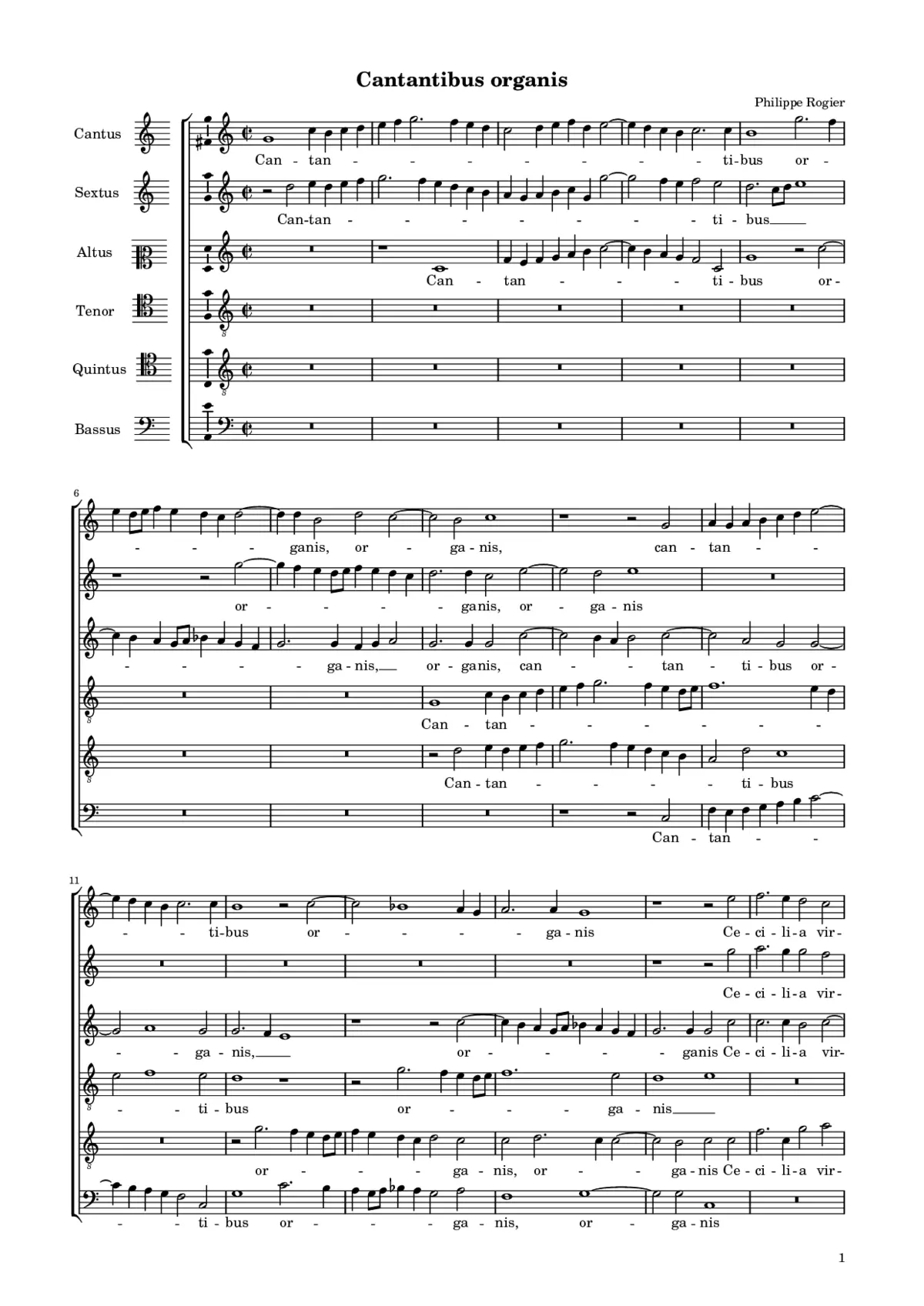 Cantantibus organis - Page 1