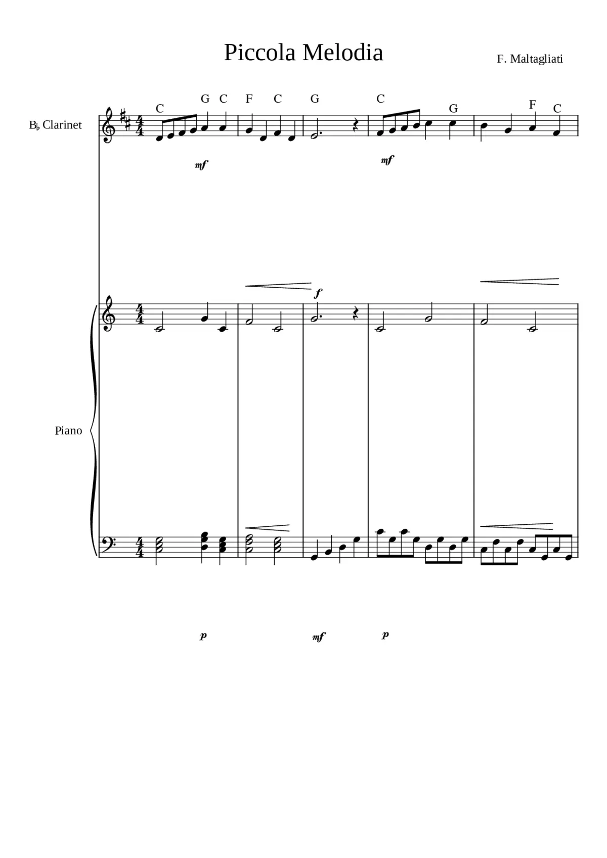 Piccola melodia - Page 1