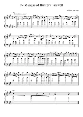 The Marquis of Huntly's Farewell