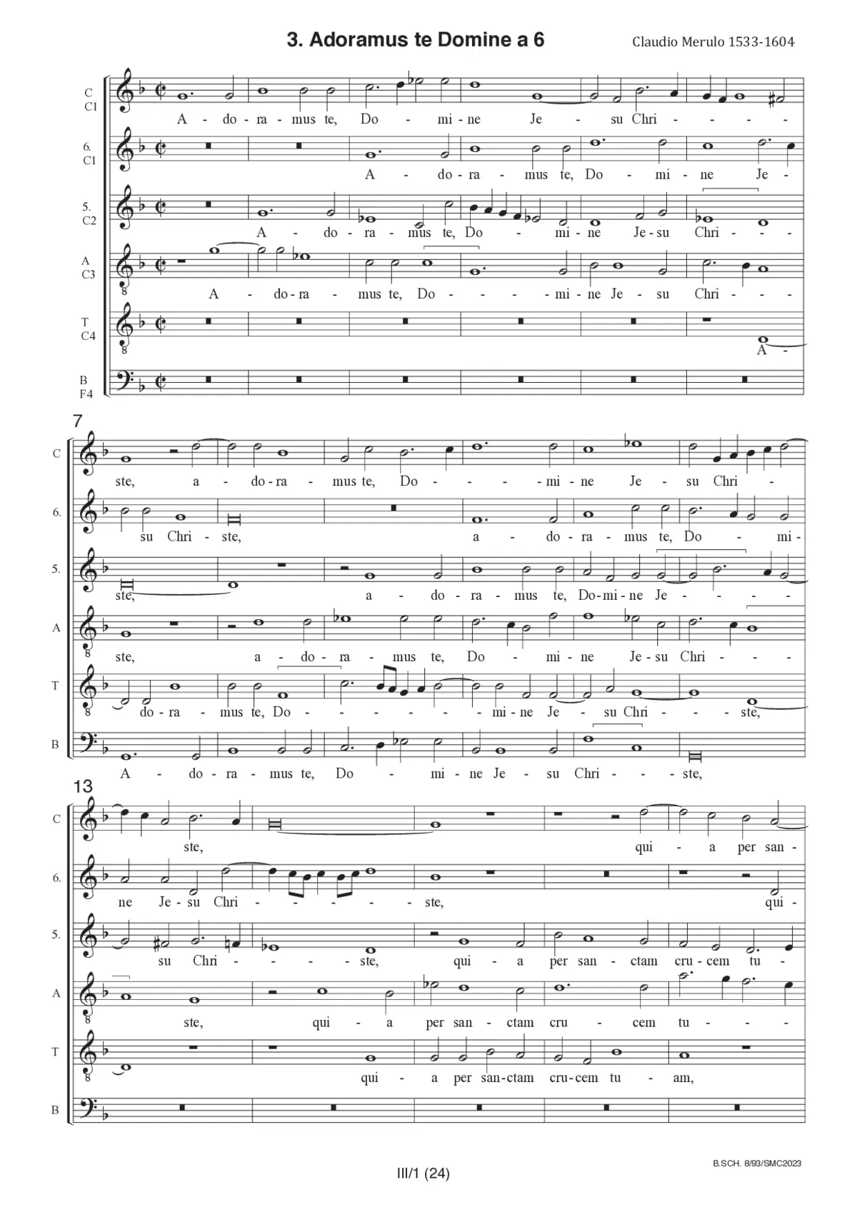 Adoramus te - Page 1