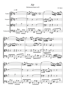 Air 'on the G string' Orchestral Suite No. 3 in D major BWV 1068