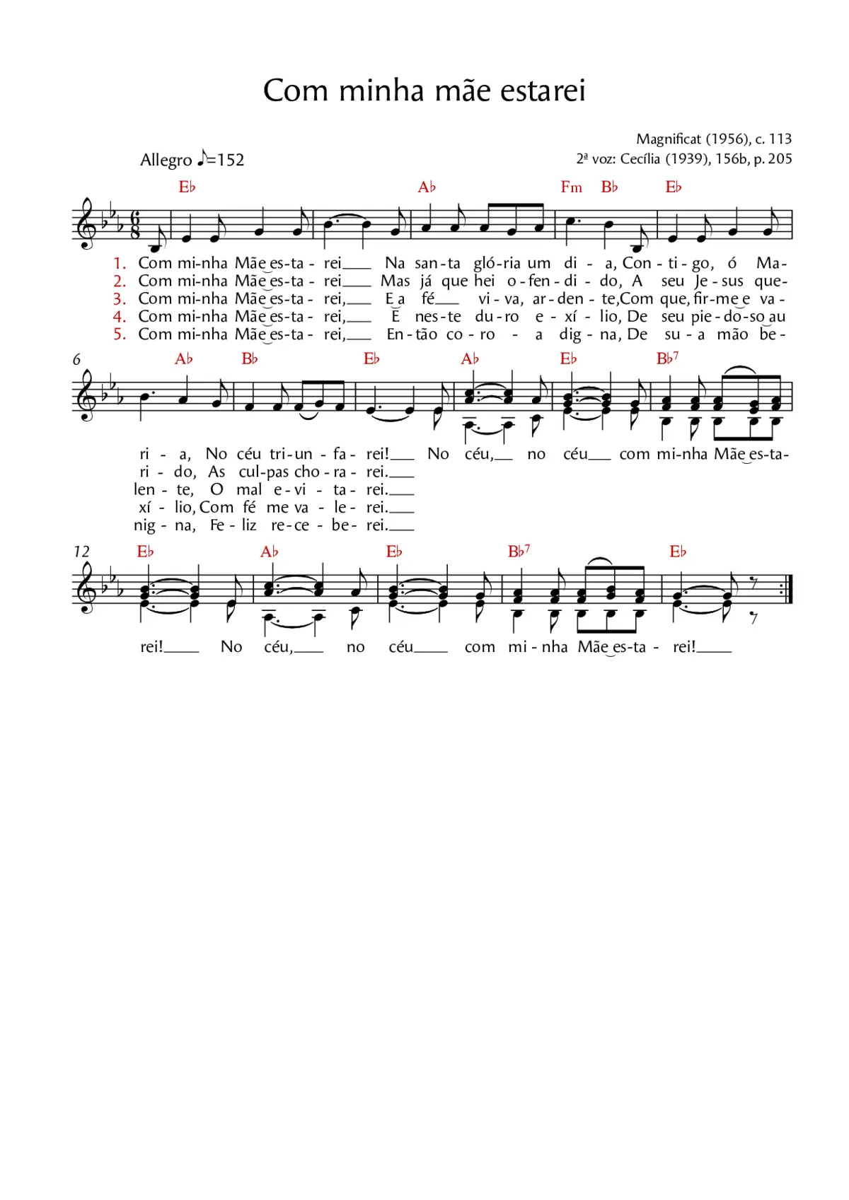 Com minha mãe estarei - Page 1