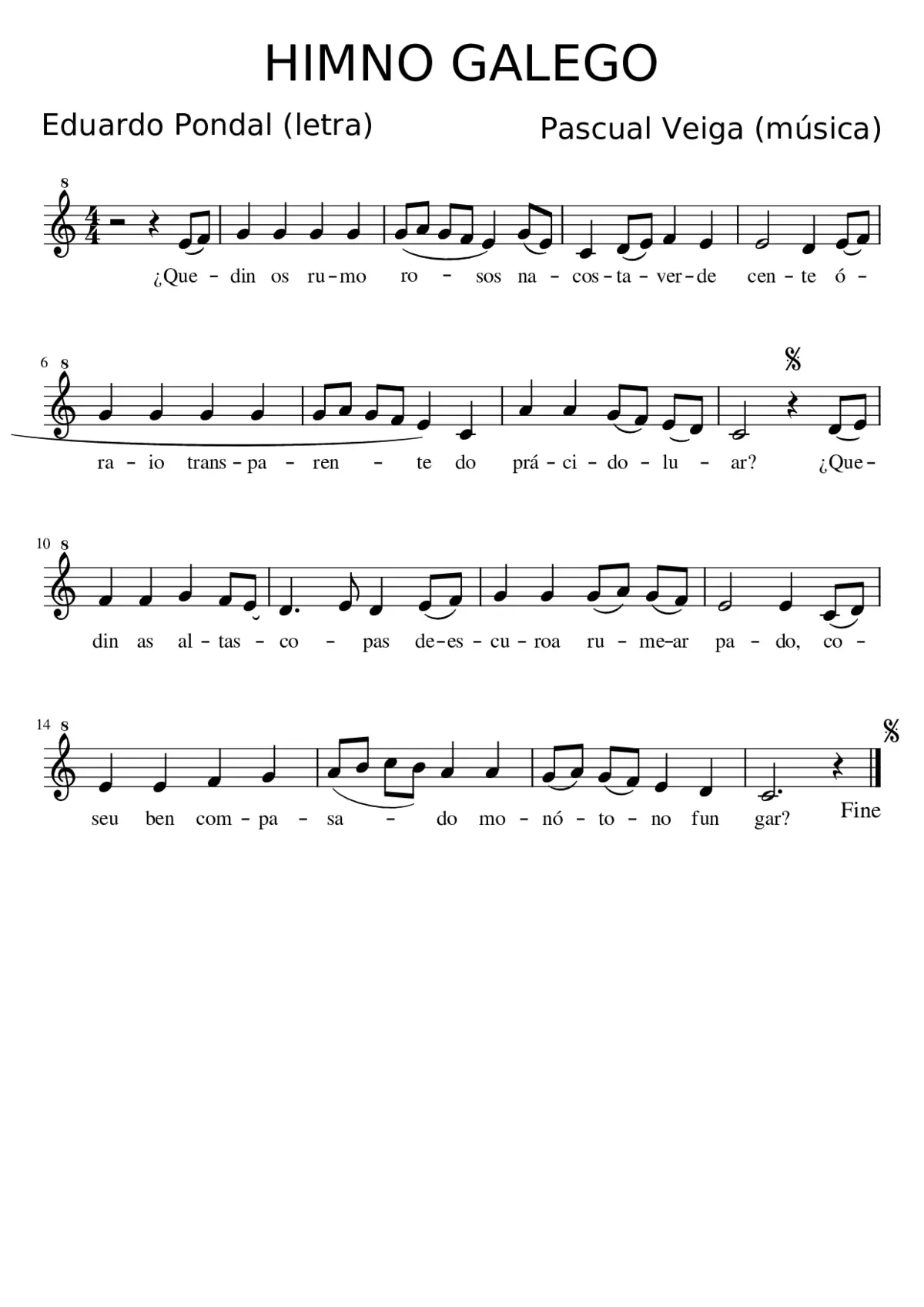 himno galego - Page 1