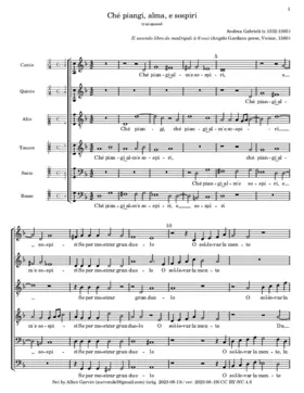 Ché piangi, alma, e sospiri