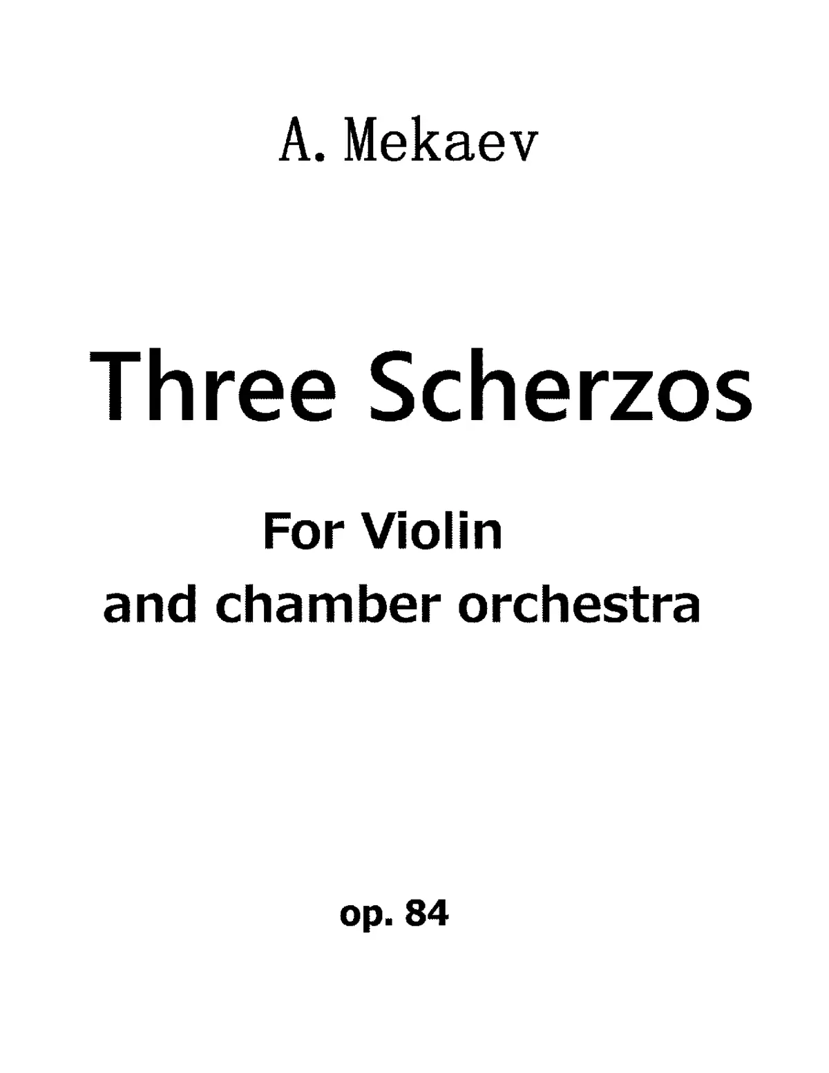 3 Scherzos - Page 1