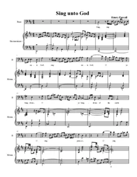 Sing unto God, Z 52