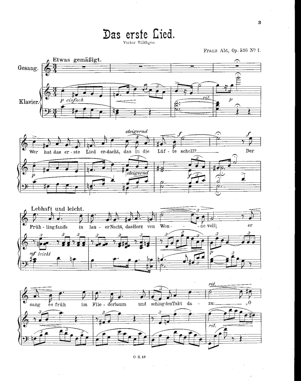 Drei Lieder - Page 1