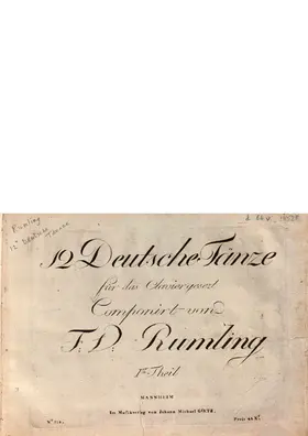 12 Deutsche Tänze, Teil 1