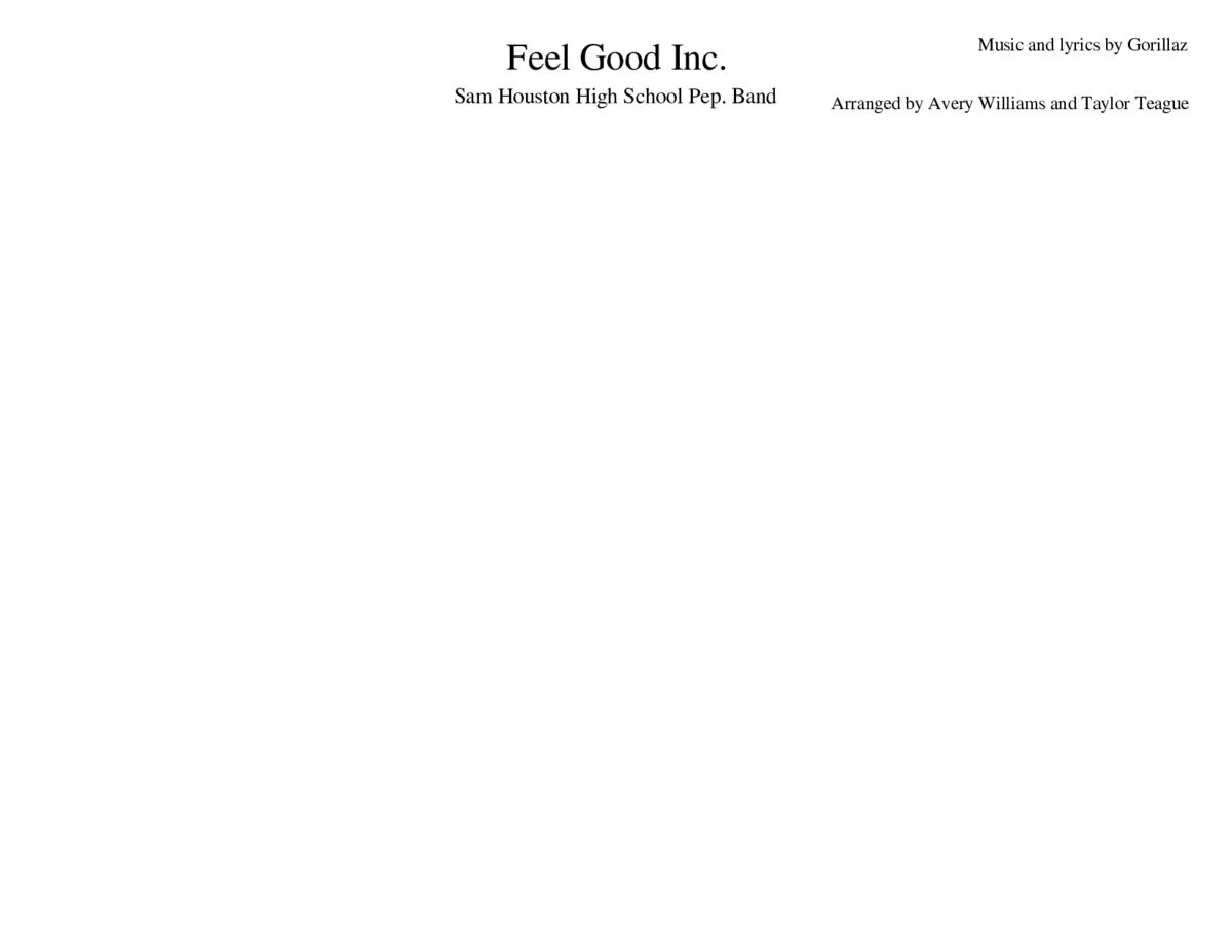 Feel Good Inc. - Page 1