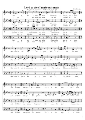 Lord to thee I make my moan (1597)