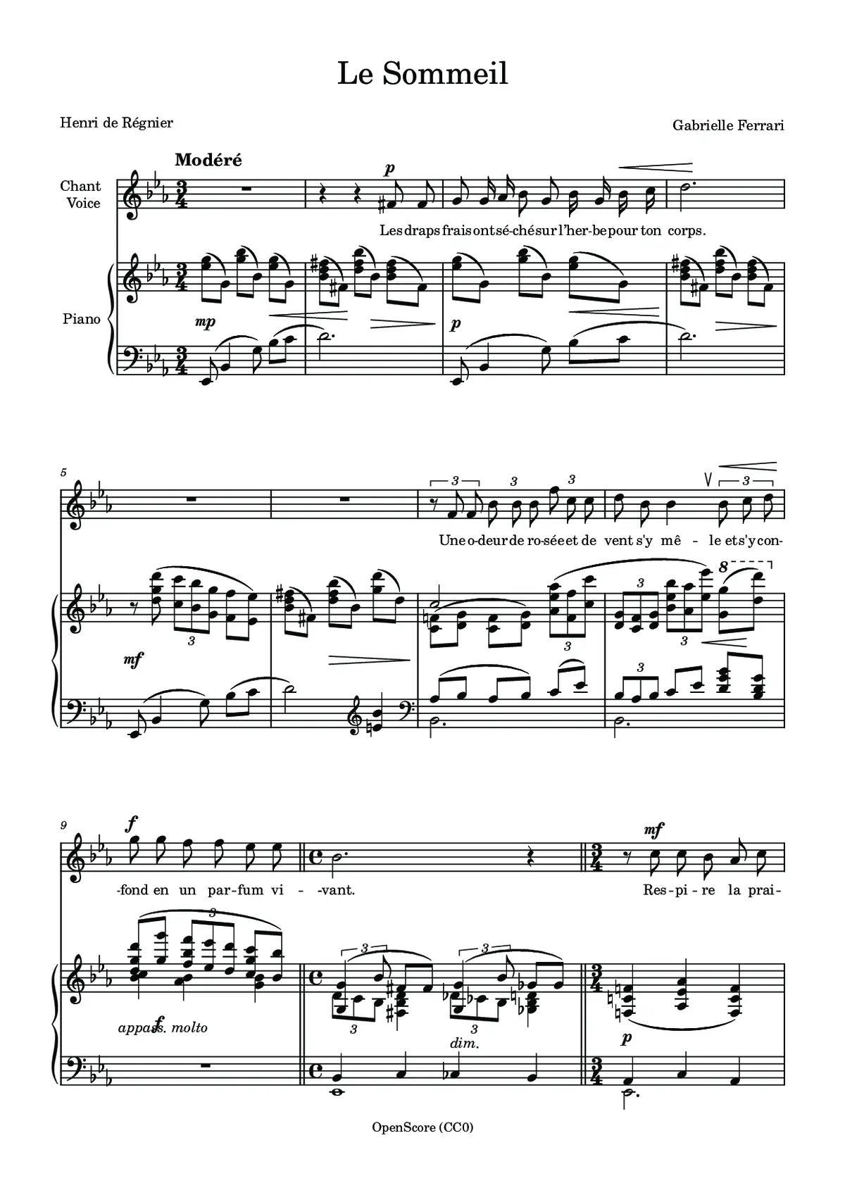 Le Sommeil - Page 1