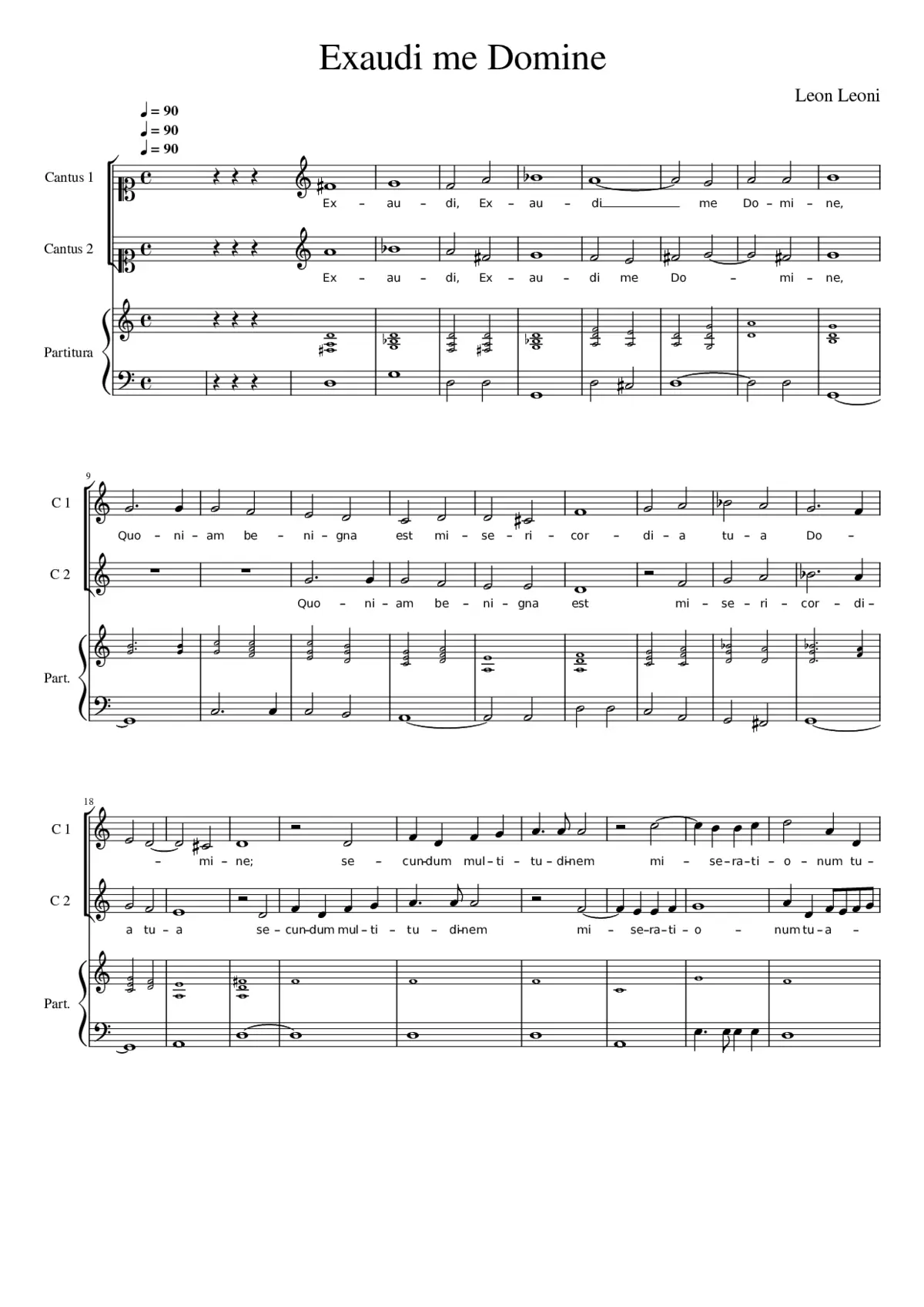 Exaudi me Domine - Page 1